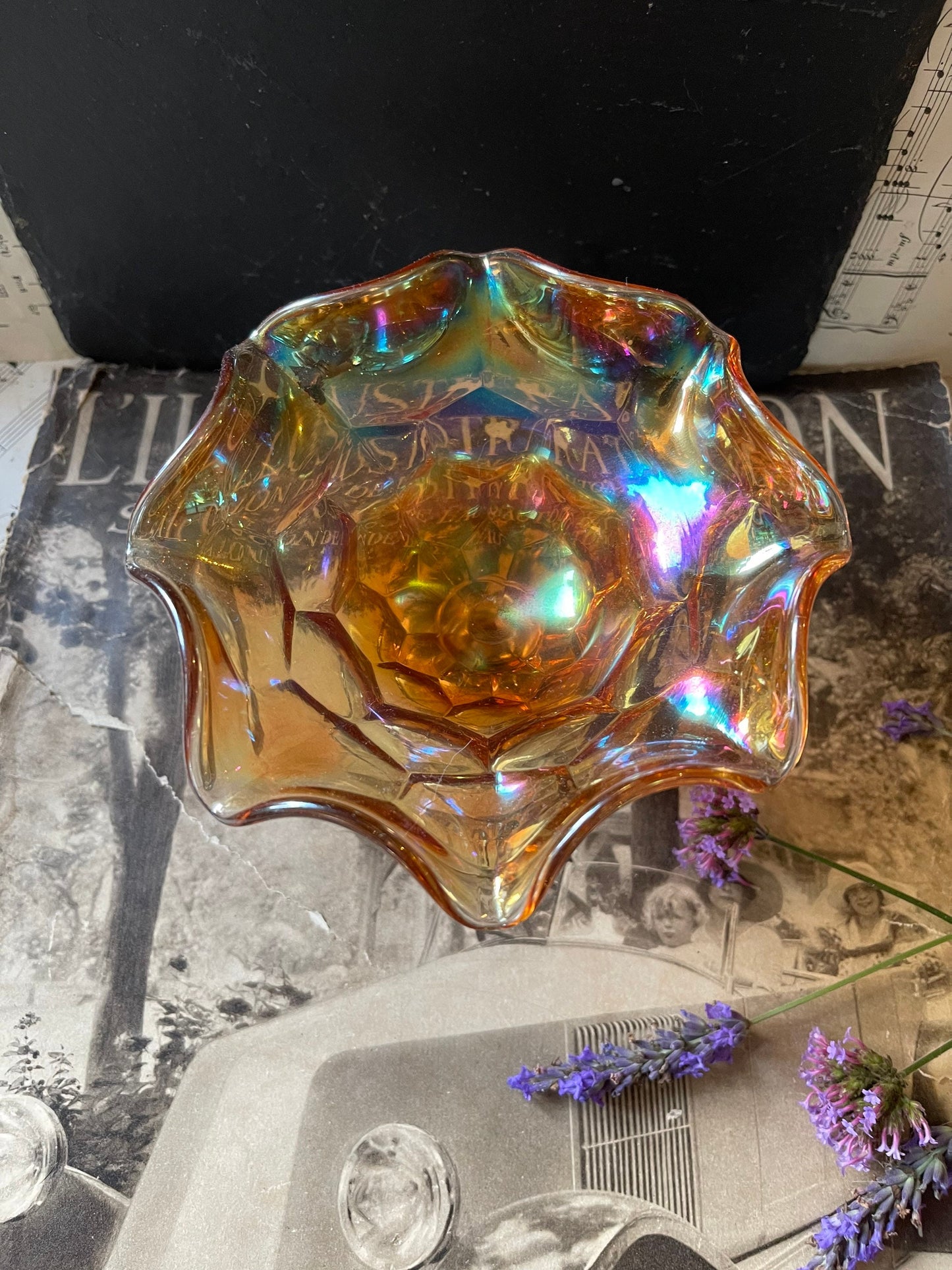 Carnival Glass Comport