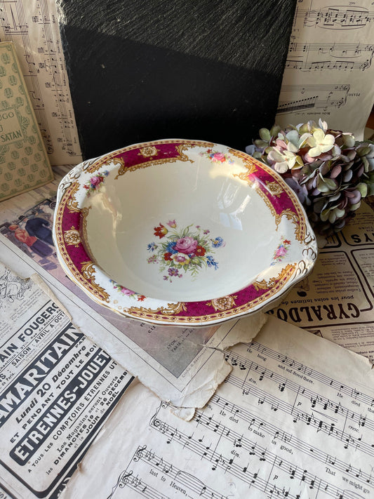 Rare 1950s Vintage "Vincent" Pattern Wedgwood Serving Vegetable Dish / Salad Bowl