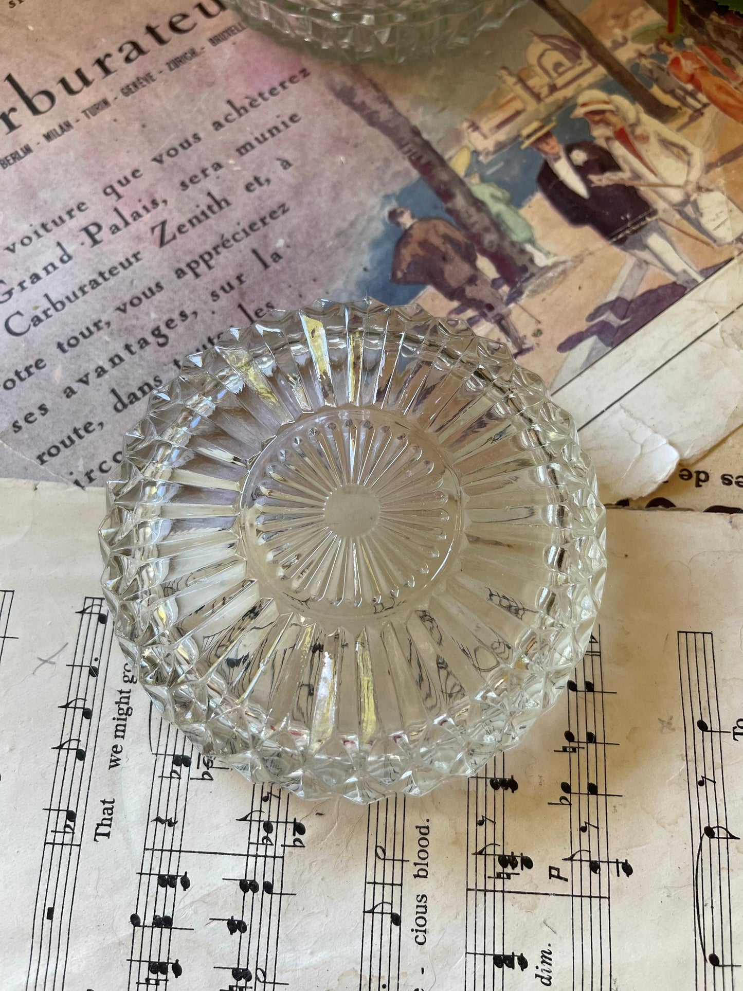 Vintage French Duralex Set of Six Glass Dishes