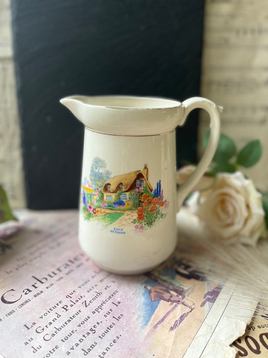 Vintage "A Bit of Old England" Transfer Print Pitcher / Large Jug