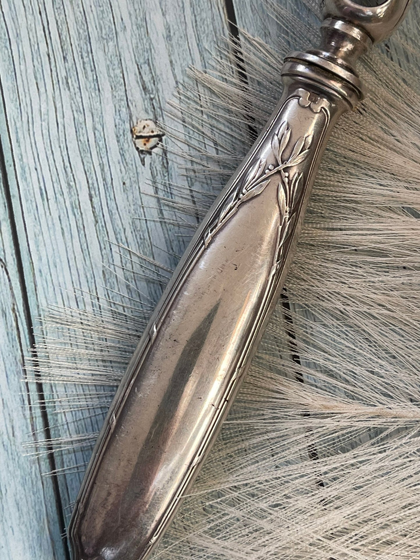 Antique Art Nouveau Silver Manche A Gigot D’ Agneau