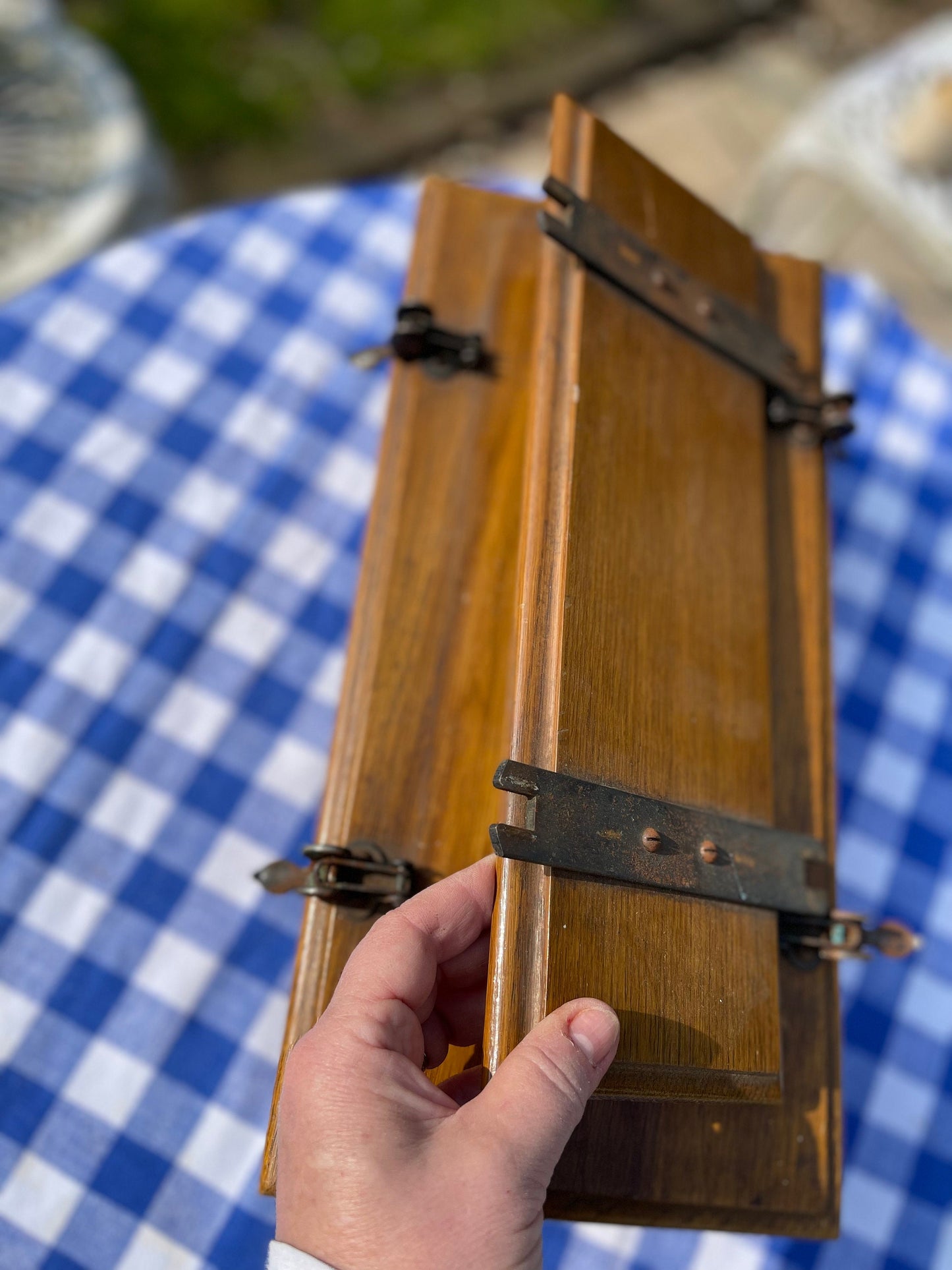 Edwardian Antique Tie Press Storage Box