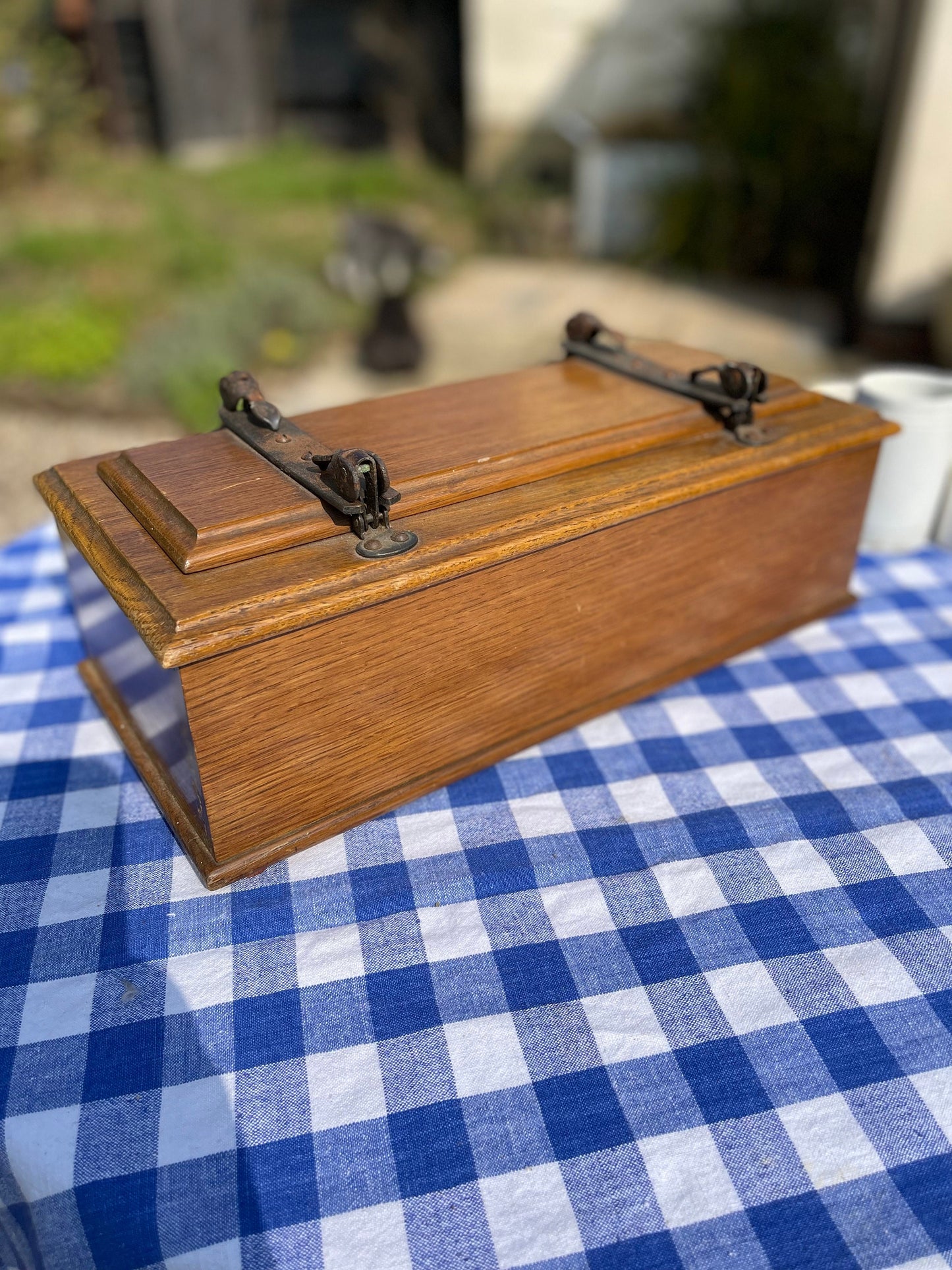 Edwardian Antique Tie Press Storage Box