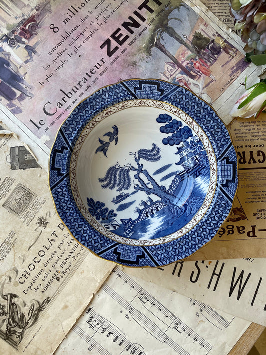 Booth’s Old Willow Small Serving Dish / English Collectible China / Willow Pattern Bowl