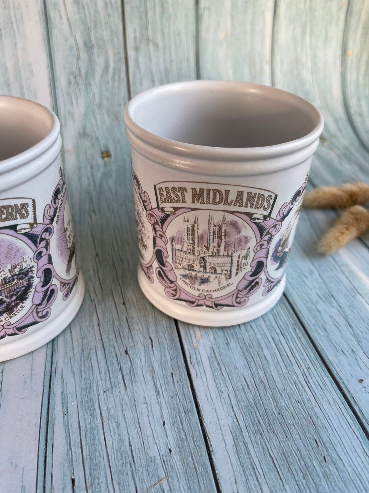 Denby Great British Landmarks Mugs - East Midlands and Thames and Chilterns