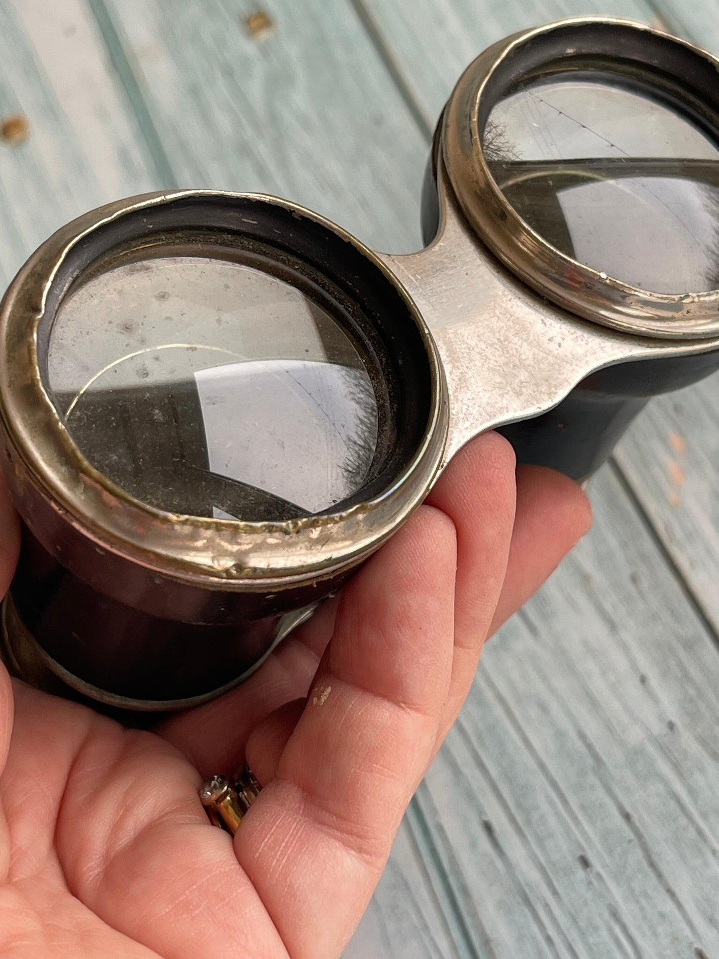 Antique Racing, Opera or Theatre Glasses in Original Leather Case