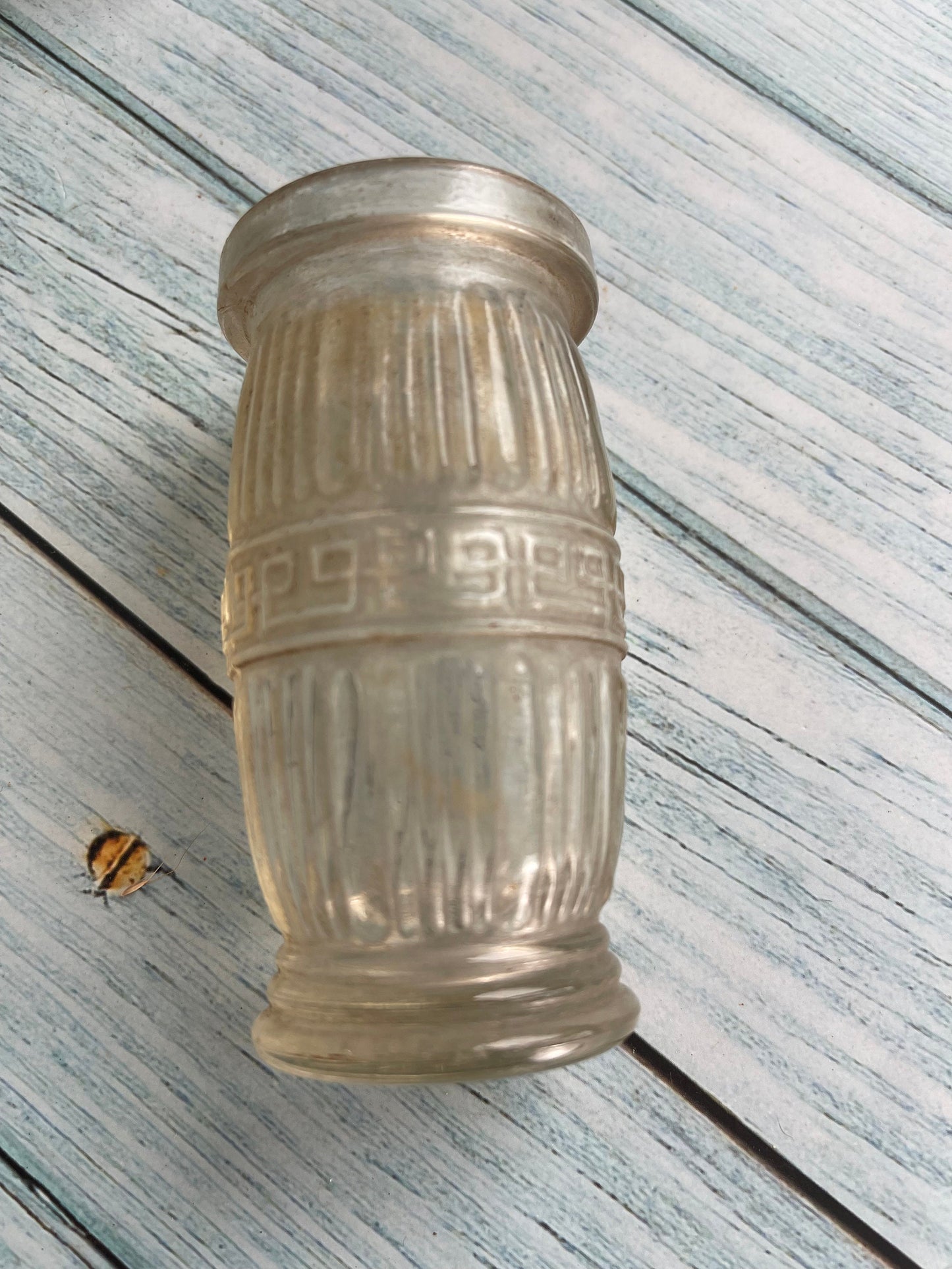 Set of Four Vintage Meat Paste Glass Jars