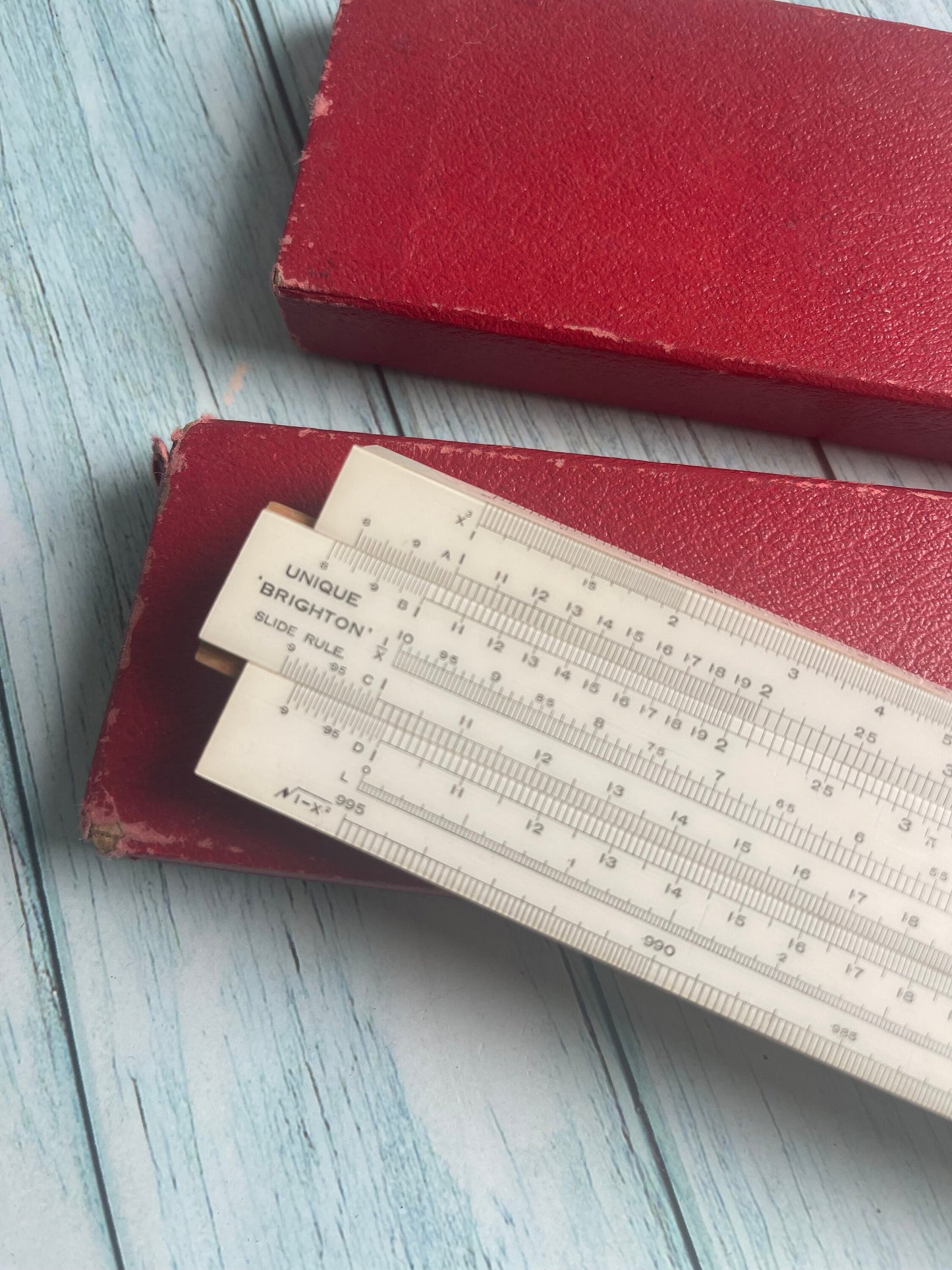 Vintage USRC Unique Brighton Slide Rule in Original Box