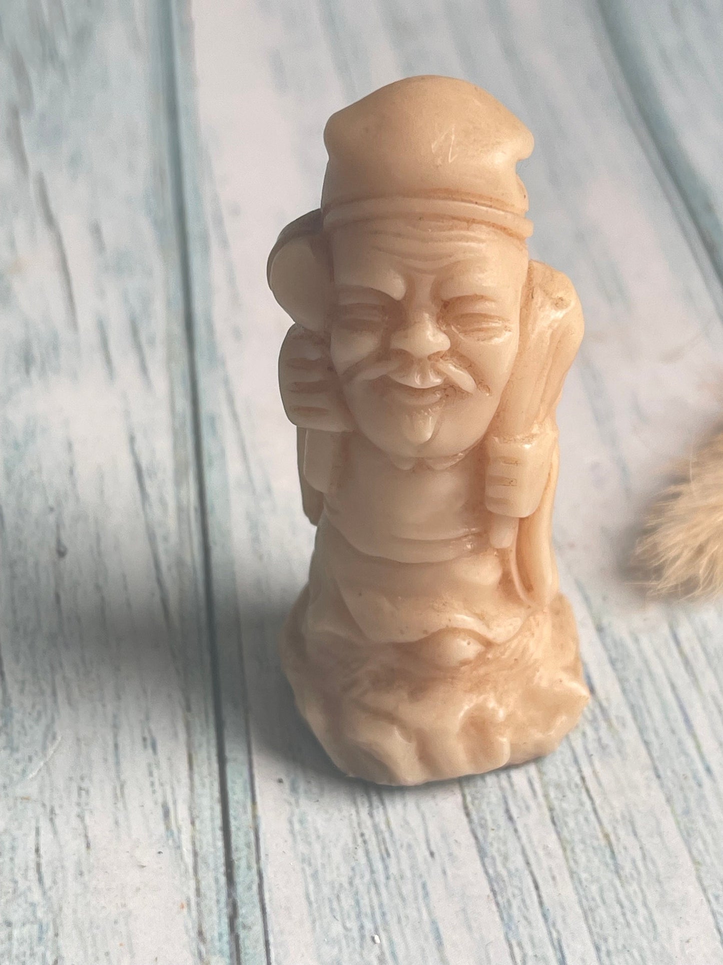 Chinese Resin Wise Old Man God Lu Deity Figurine