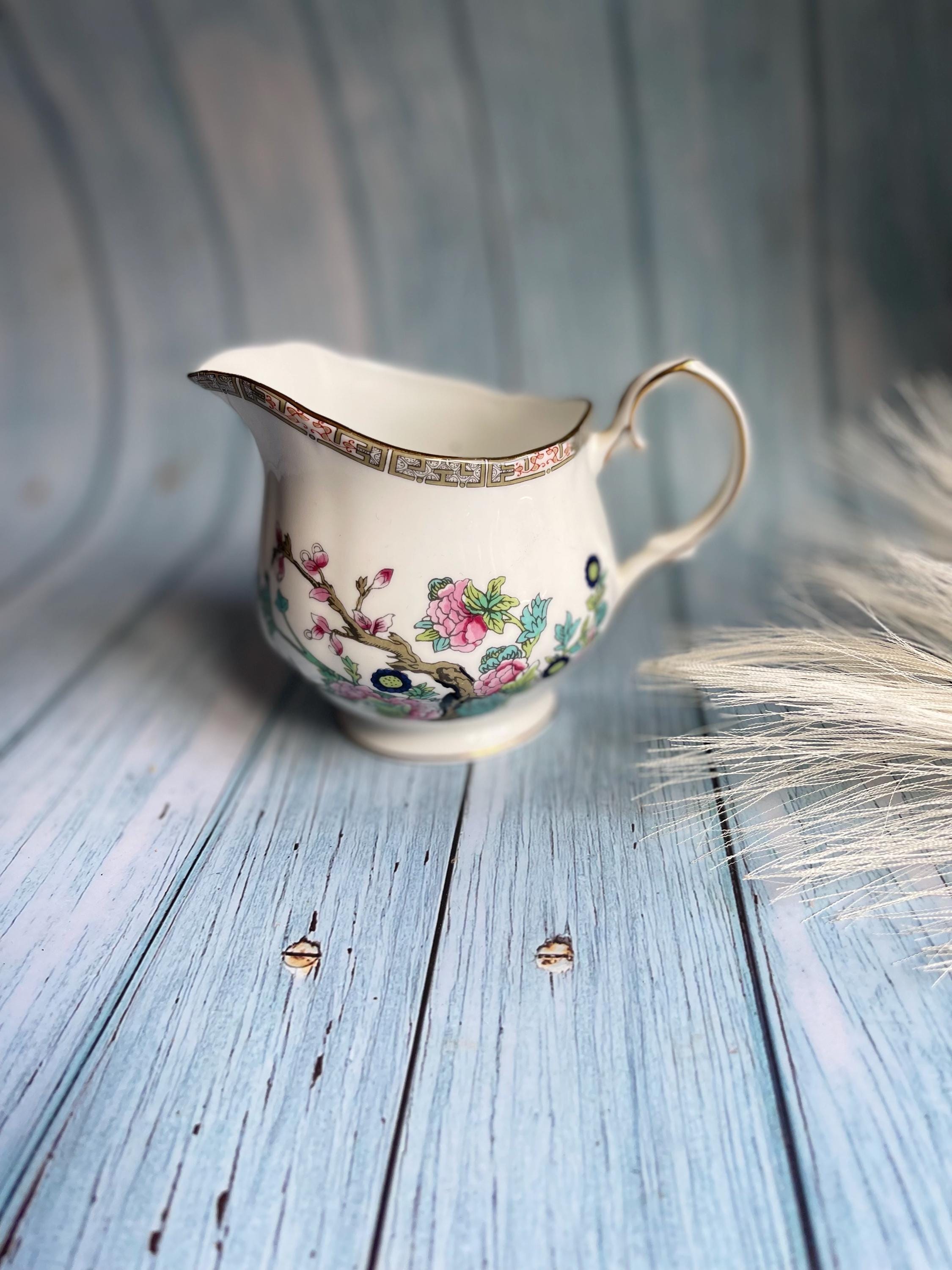 Vintage Duchess English Bone China Cream Jug / Creamer / Indian Tree Design