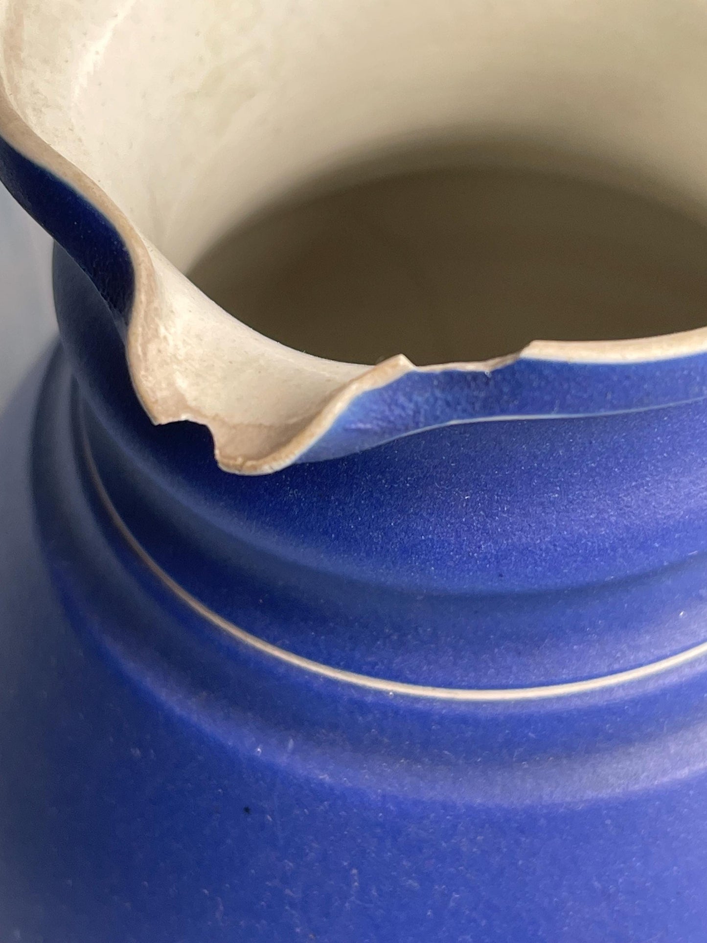 Antique 19th Century Cobalt Blue Jasperware Wedgwood Jug