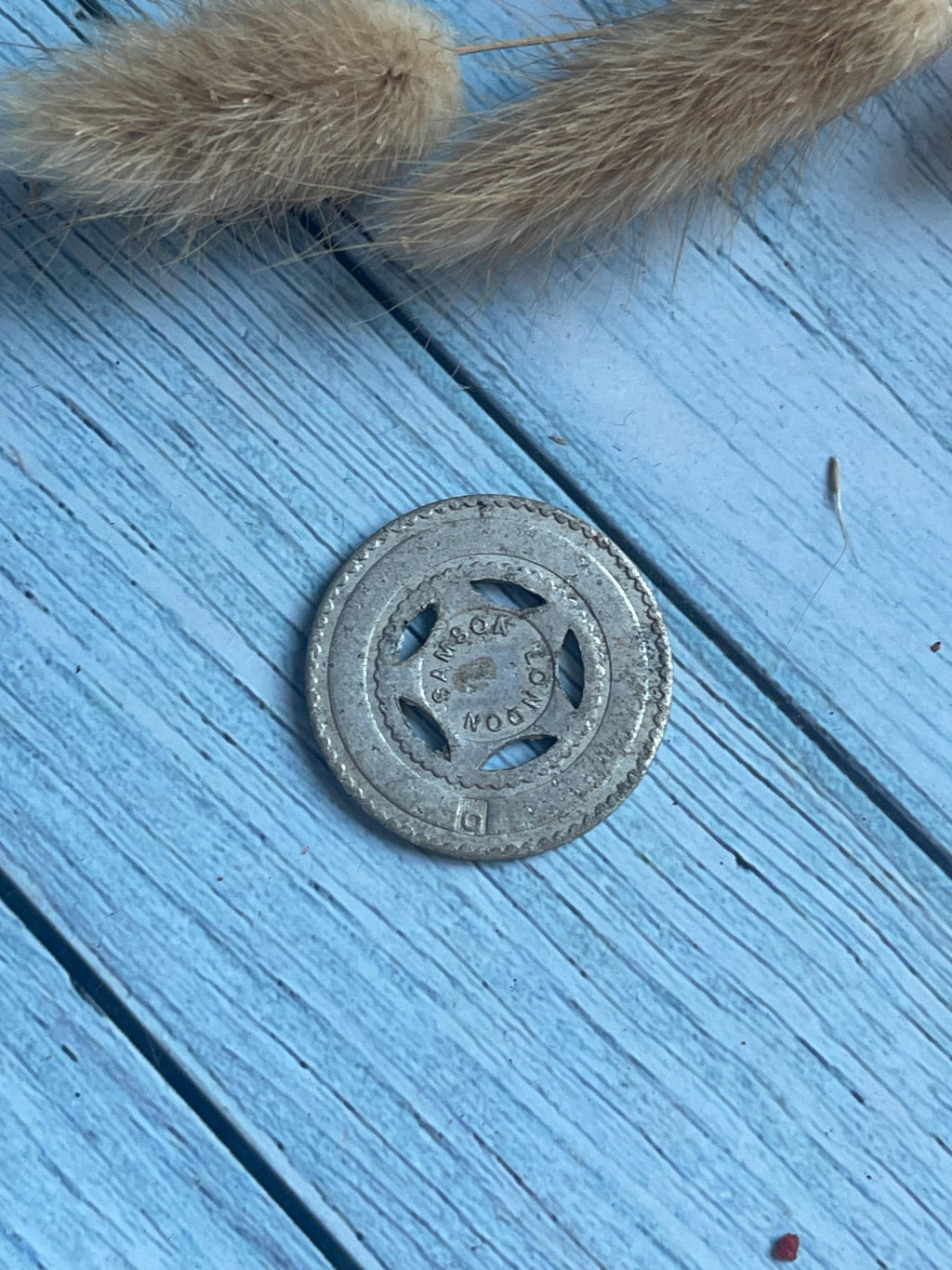 Vintage Samson London Gaming Pierced Aluminium Token
