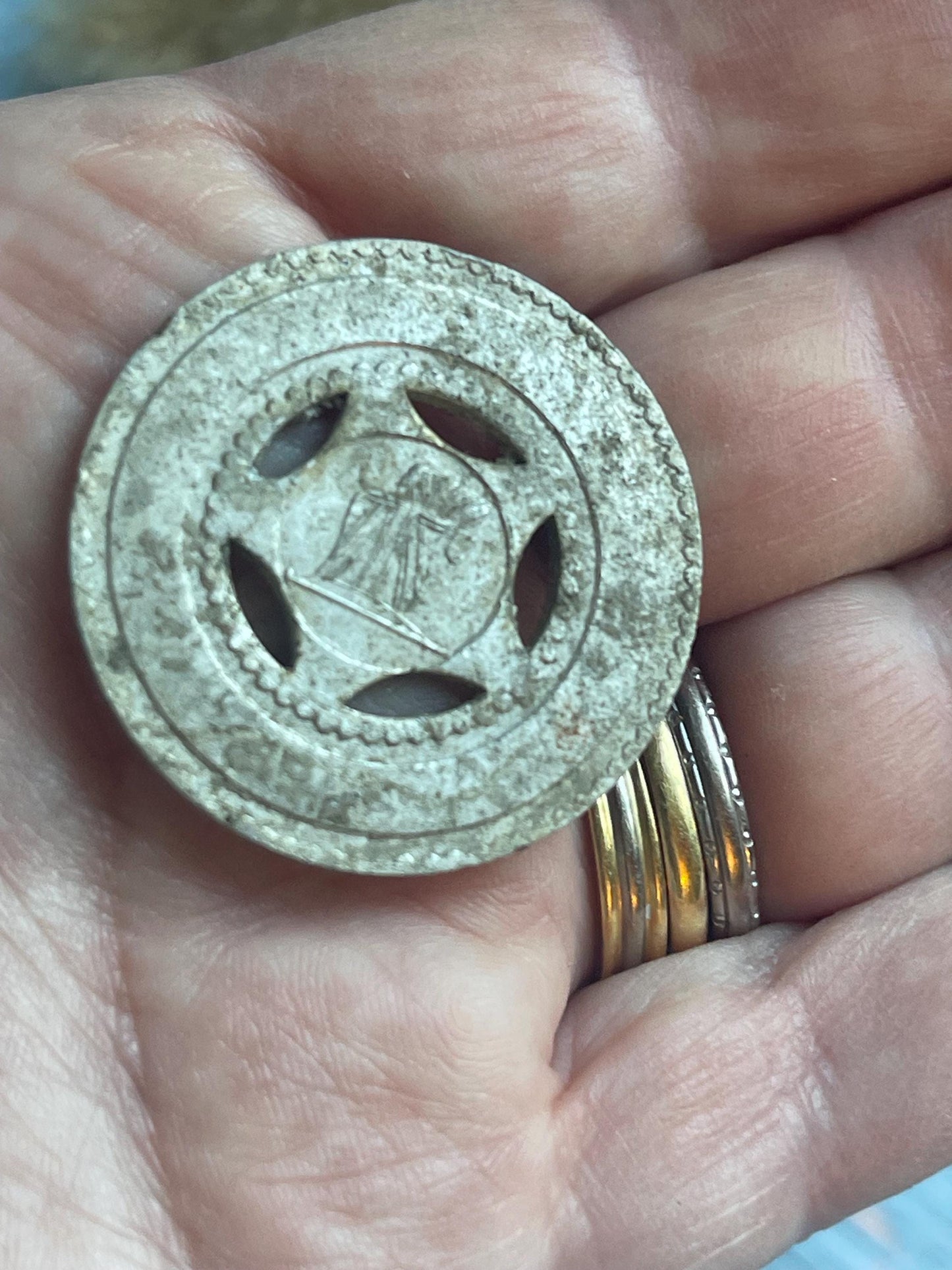 Vintage Samson London Gaming Pierced Aluminium Token