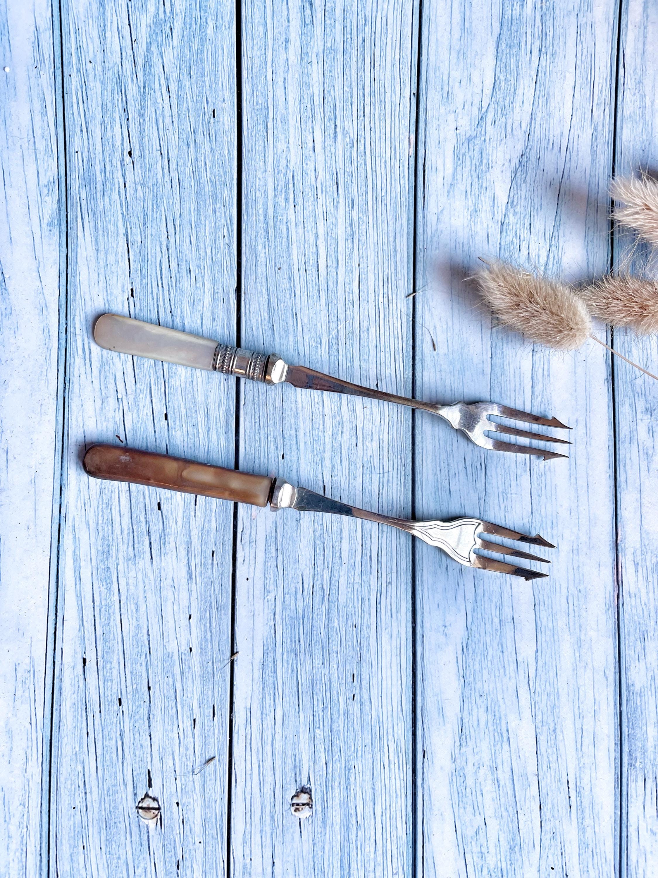 Antique Silver Plated Pickle Fork / Long Handle Fork / Pickle Spear