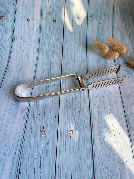 Antique William Hutton & Son Sheffield Silver Plate Asparagus Tongs