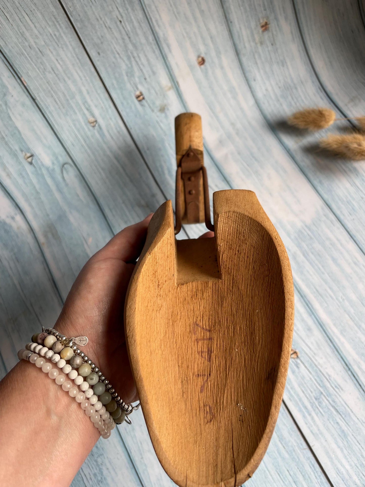 Vintage Hinged Wooden Shoe Tree: Shoe Last Keeper