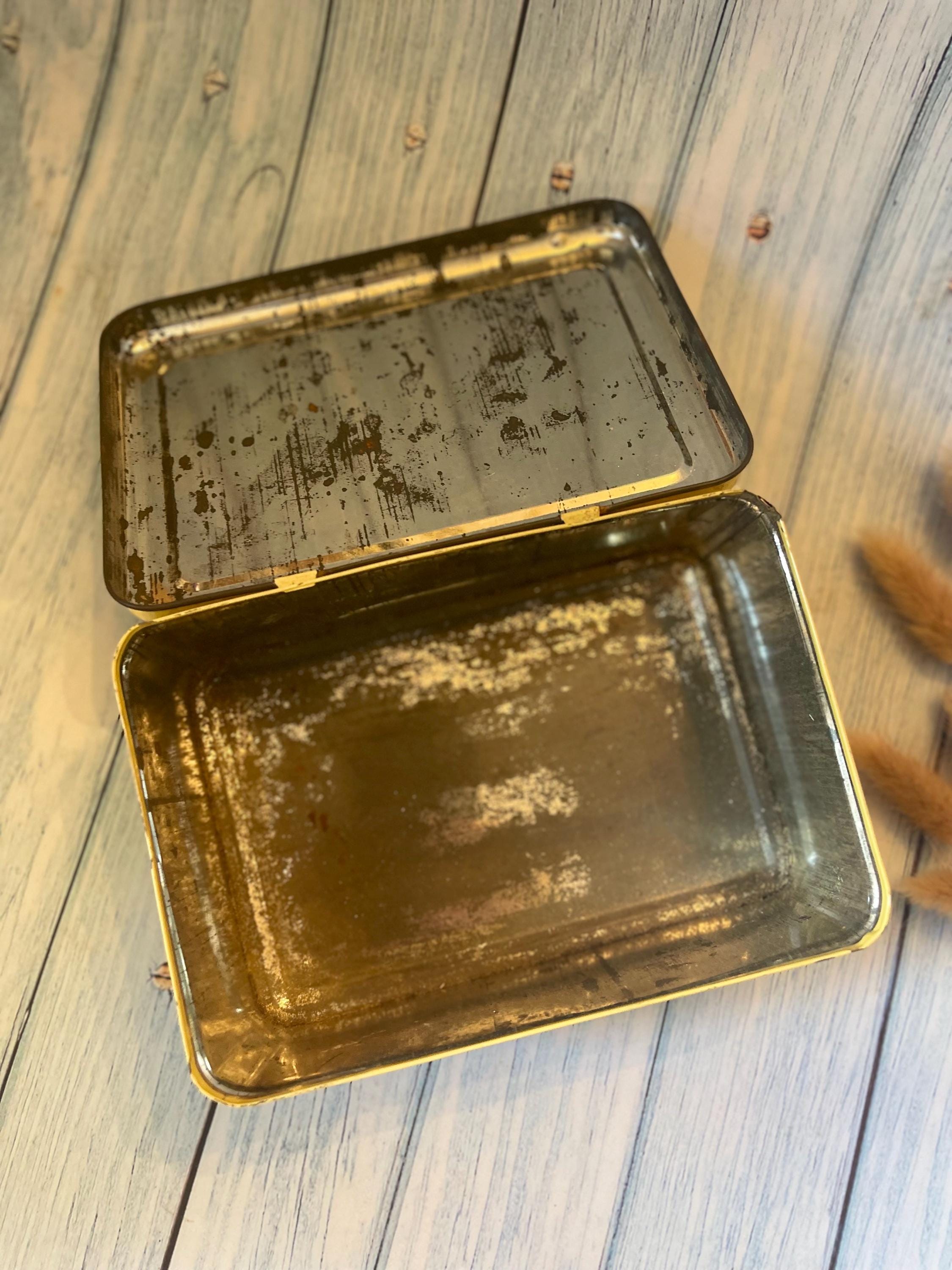 Vintage Belgian Metal Chocolate Tin - Corné de la Toison d'Or Chocolatier / Confiseur