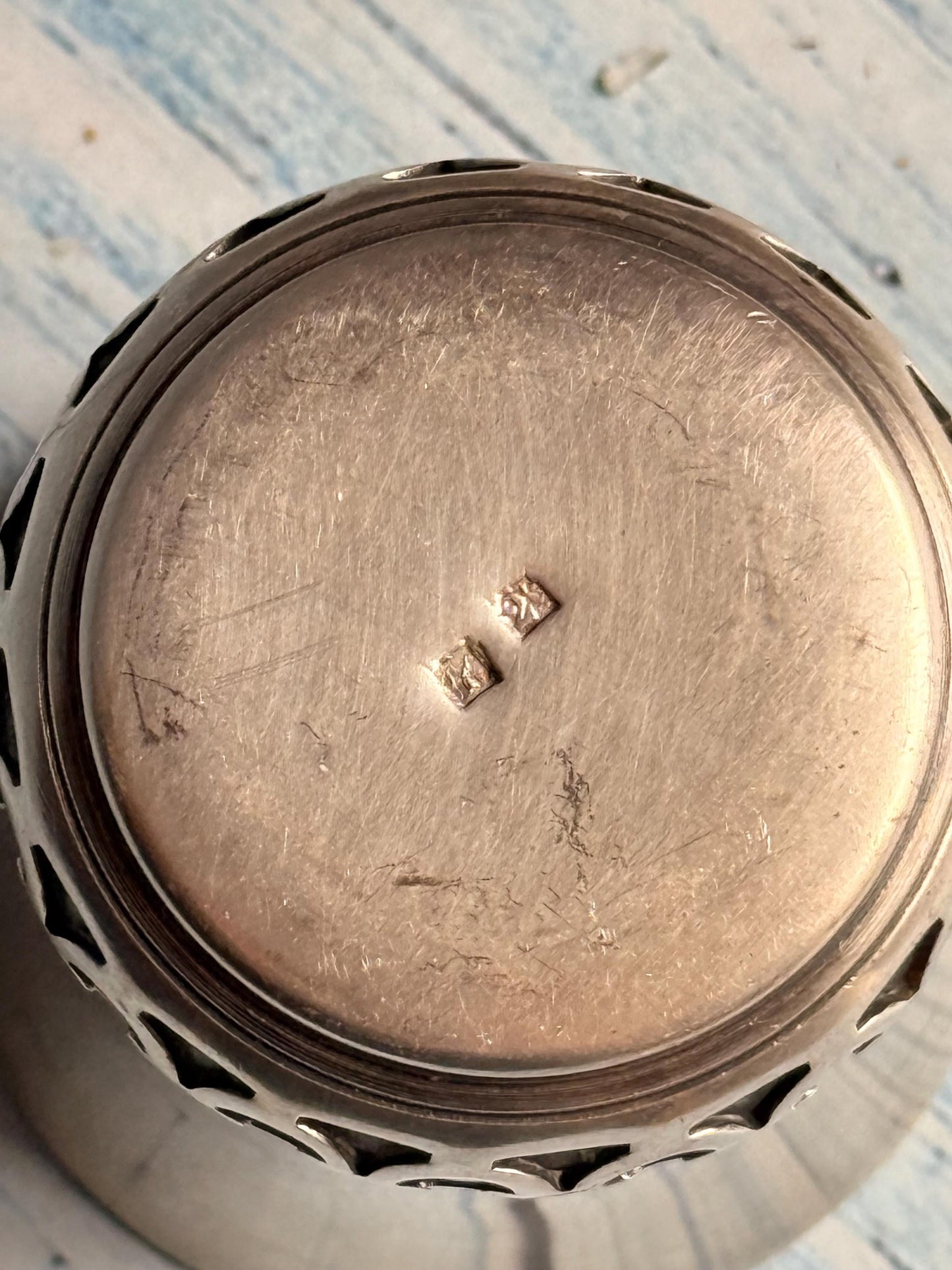 Antique French Silver Plated Tot / Shot / Stirrup Cup