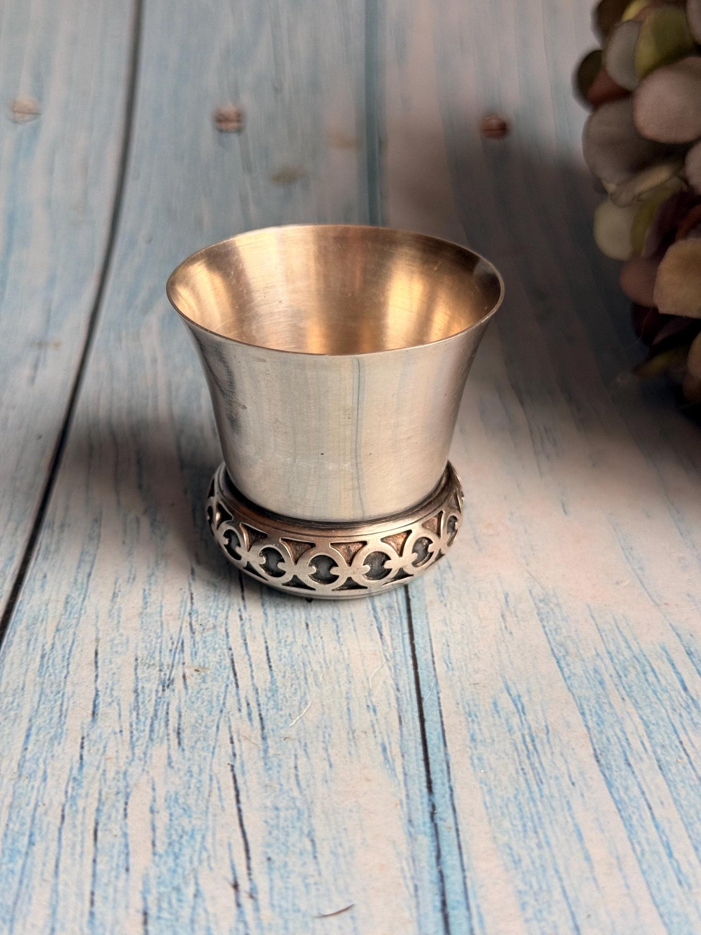 Antique French Silver Plated Tot / Shot / Stirrup Cup