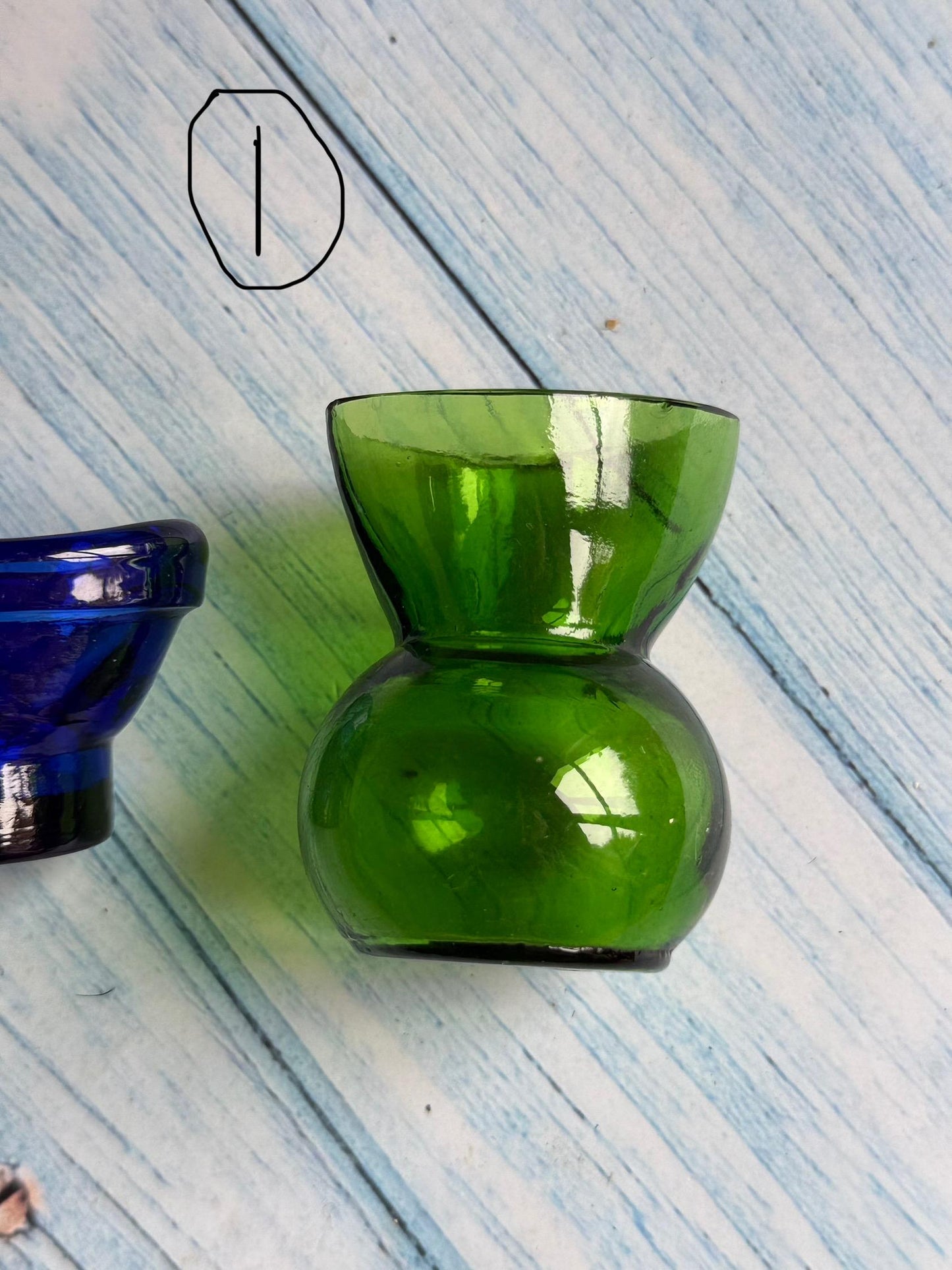 Vintage Glass Eye Baths - Green, Clear, Blue, Optrex, British Made Collection