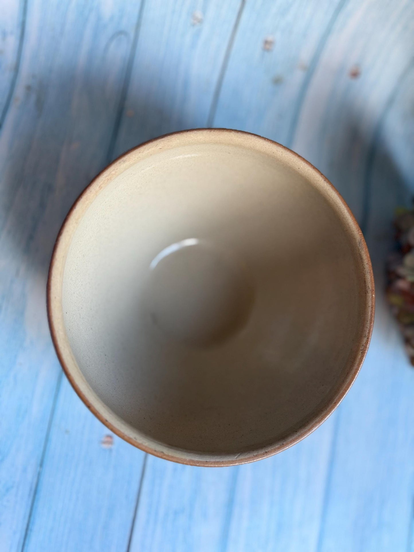 Vintage French Saltglaze Stoneware Bowl