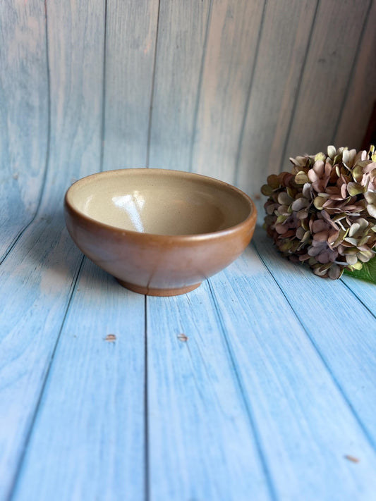 Vintage French Saltglaze Stoneware Bowl