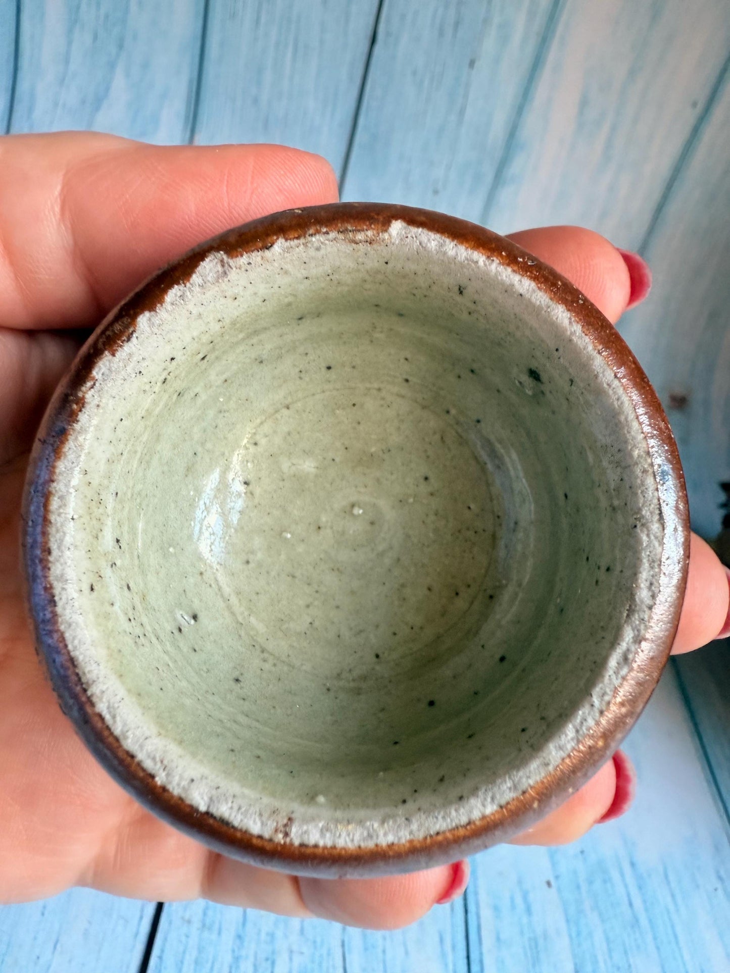 French Stoneware Individual Butter Pot