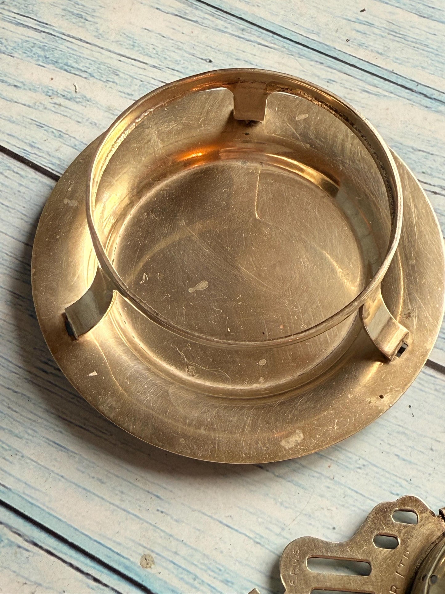 Vintage Silver Plated James Walker London EPNS Tea Strainer with Drip Base – Twin Handles – Pierced Design