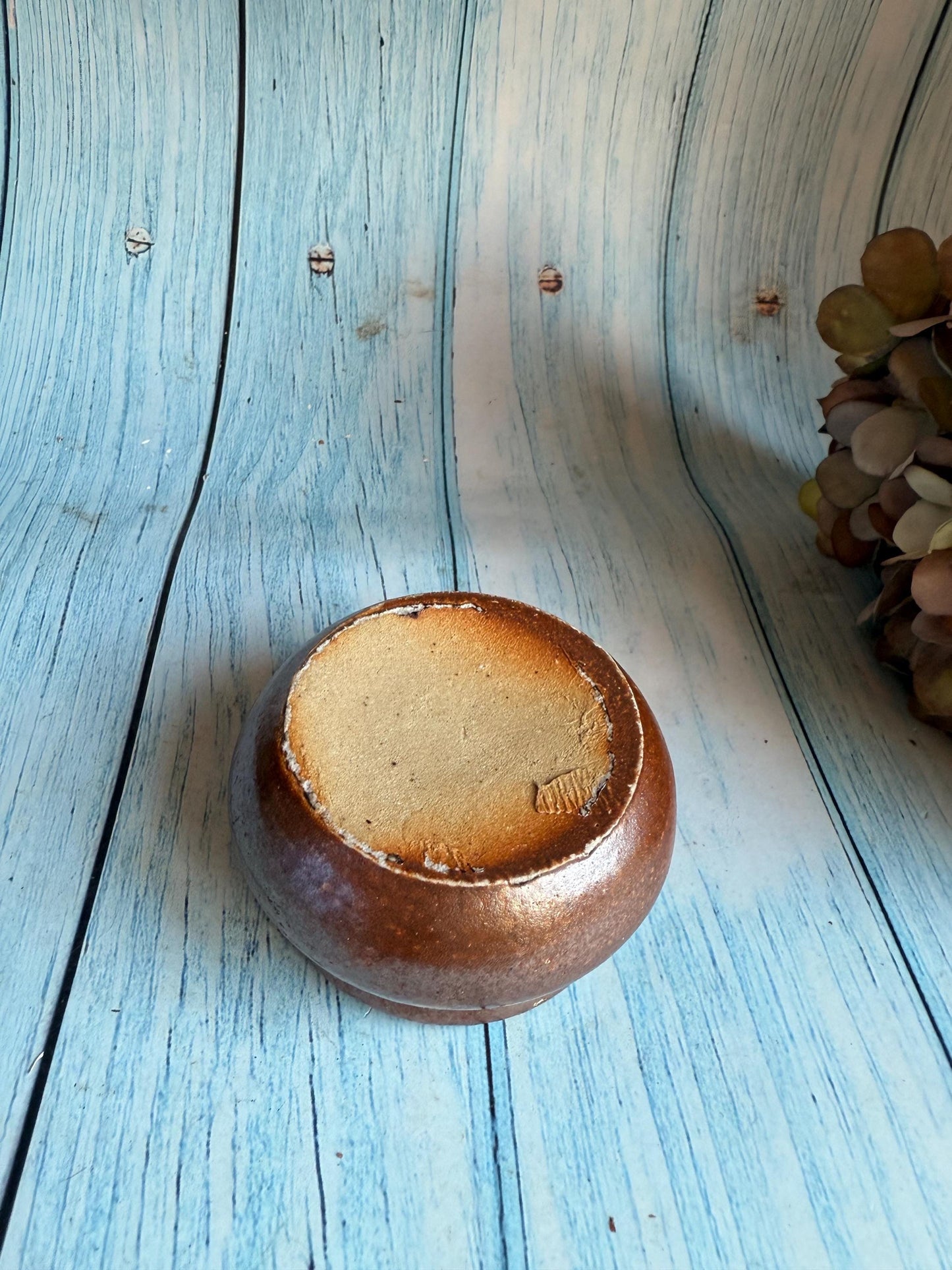 French Stoneware Individual Butter Pot