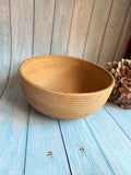 Hartrox Pottery English Vintage Ribbed Finish Handmade Large Stoneware Bowl
