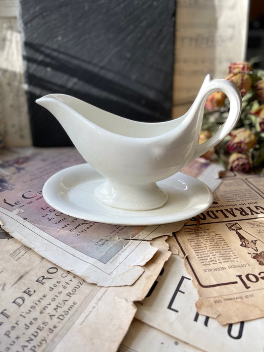 French Vintage Maastricht Saucier / Sauce Boat / Gravy Boat