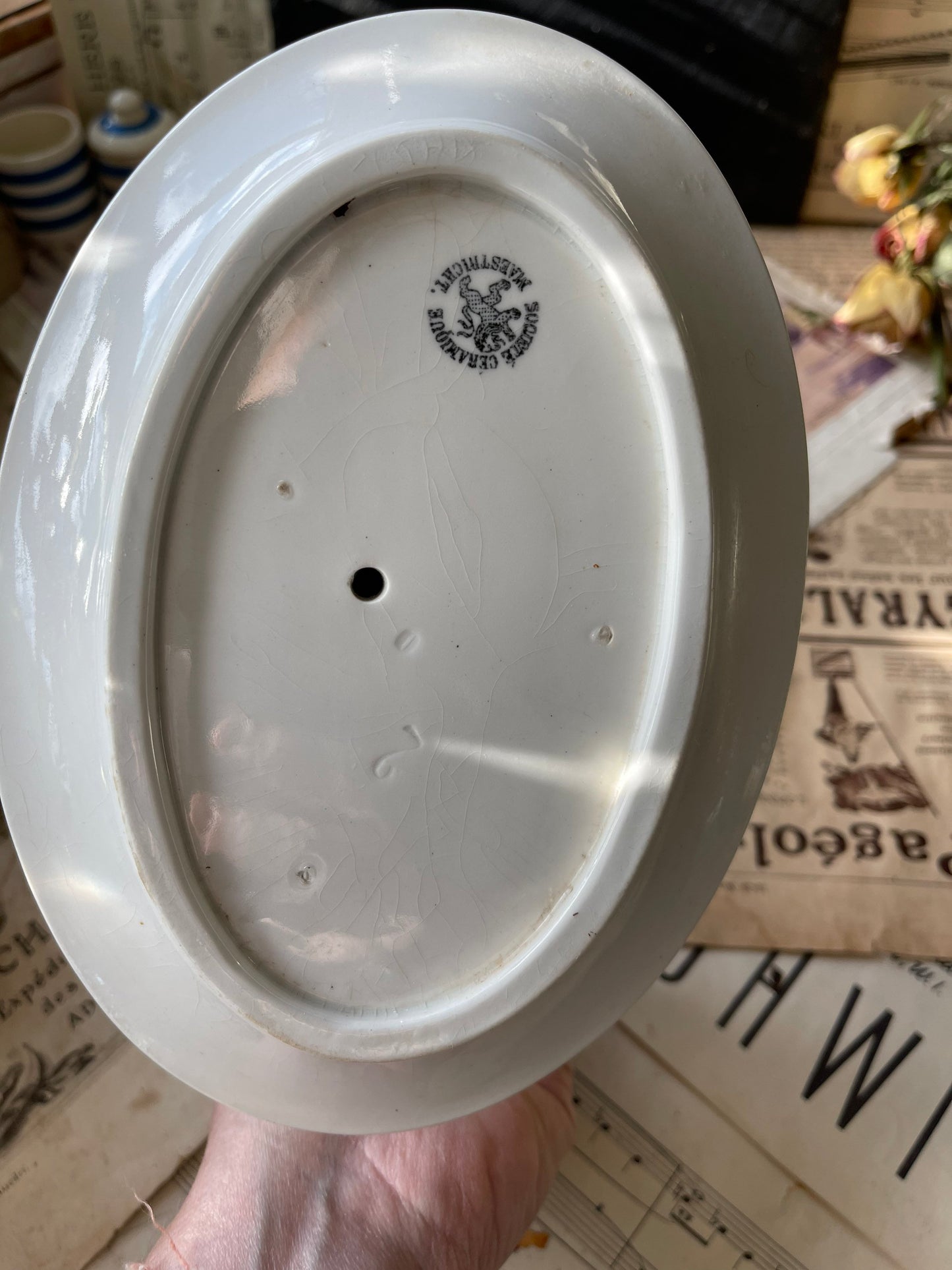 French Vintage Maastricht Saucier / Sauce Boat / Gravy Boat